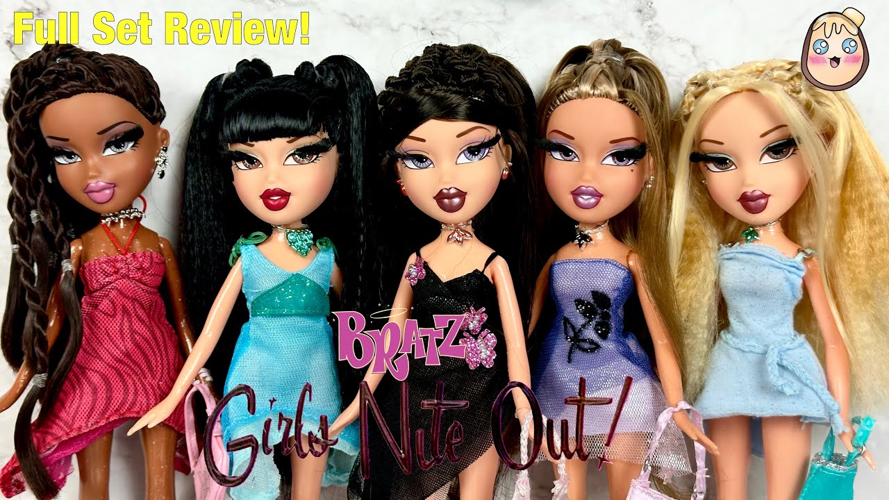 Bratz Girls Nite Out! 21st Birthday Edition Dolls Full Set Of 5 Unboxing + Review!