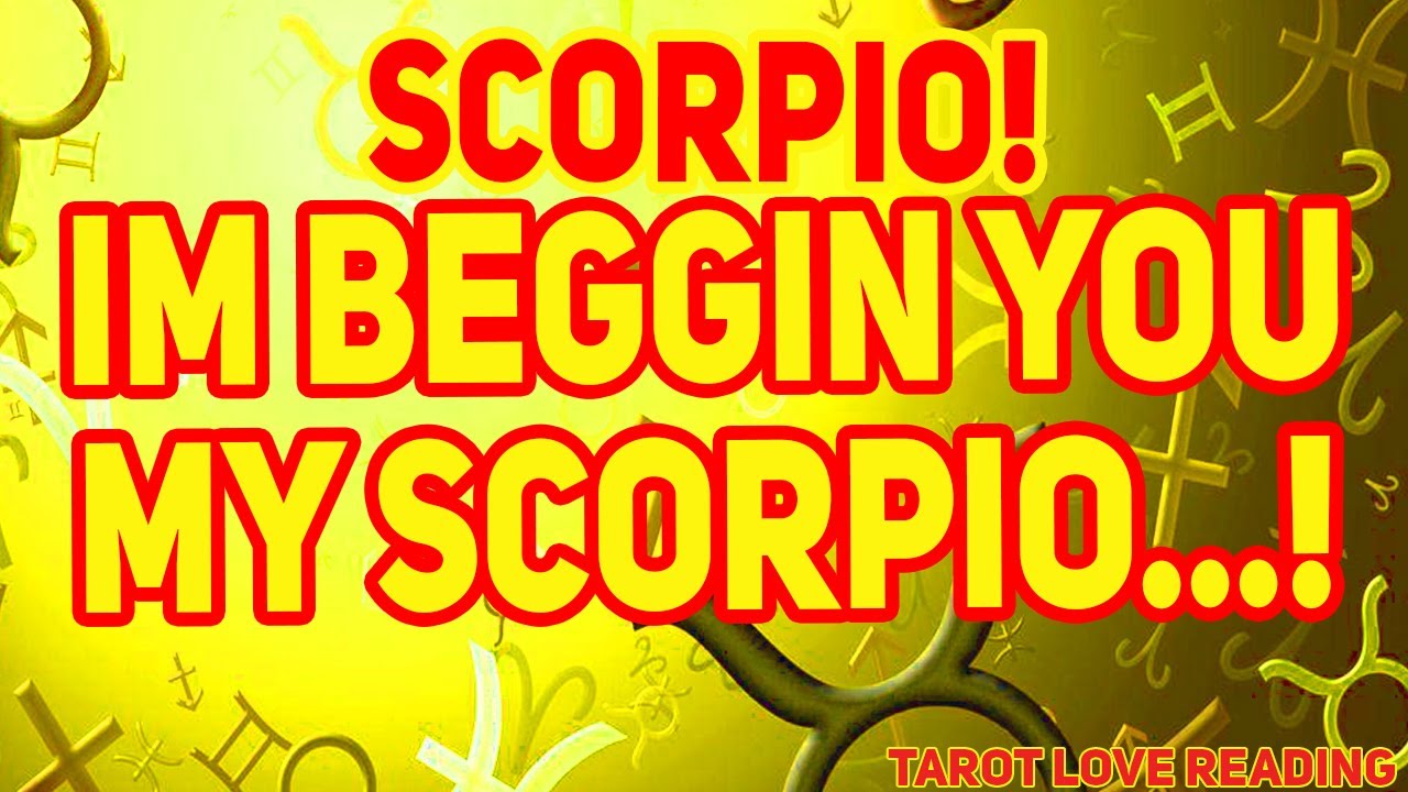 Scorpio Tarot LOVE Reading February 2022 Im Beggin you My Scorpio...!