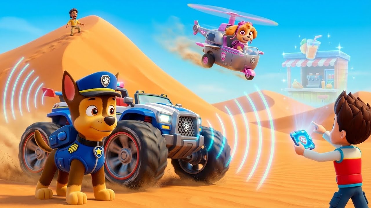 PAW Patrol: Rescue Wheels – ¡El Misterio del Espejismo en el Desierto! 🏜️🛞| ¡Persecución en la Arena