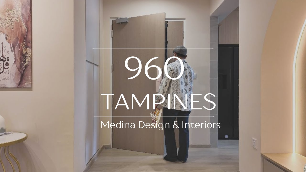 Modern Islamic 3-Room BTO Home Tour | Singapore HDB Renovation with Mihrab Feature Wall