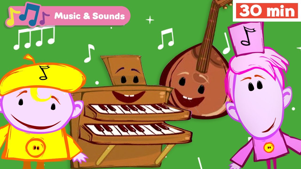 The Notekins | Learn Musical Instruments for Kids | Early Learning Videos | Mandolin | Organ & More