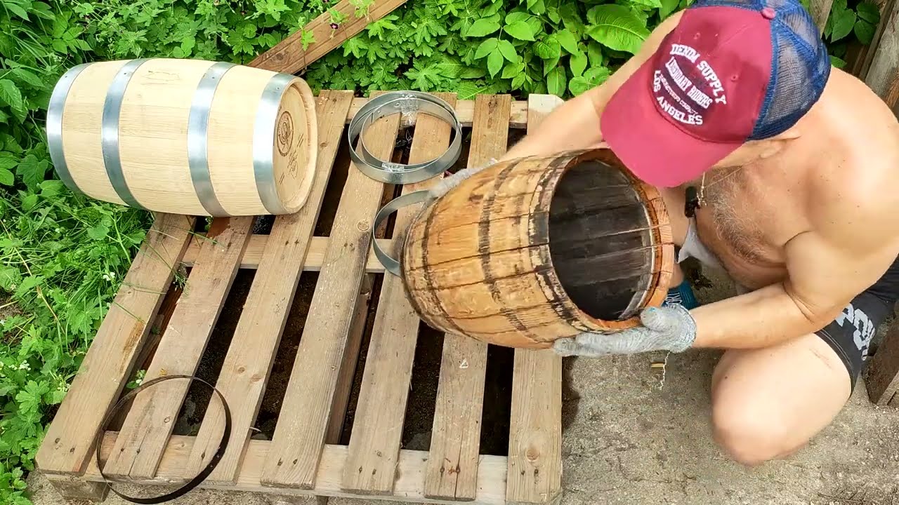 Восстановление старой дубовой бочки!!!