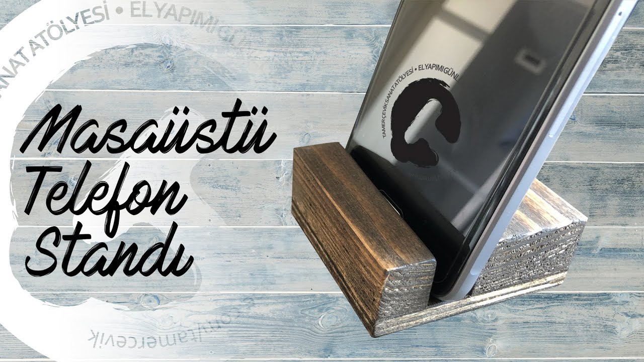 Masa&uuml;st&uuml; Telefon Standı / BEDAVA KALIP PDF / FREE PATTERN
