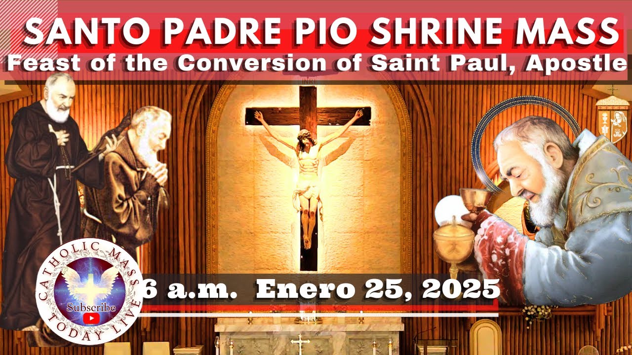 SATURDAY LIVE MASS TODAY  at Santo Padre Pio National Shrine - Batangas.  January 25,  2024. 6a.m.