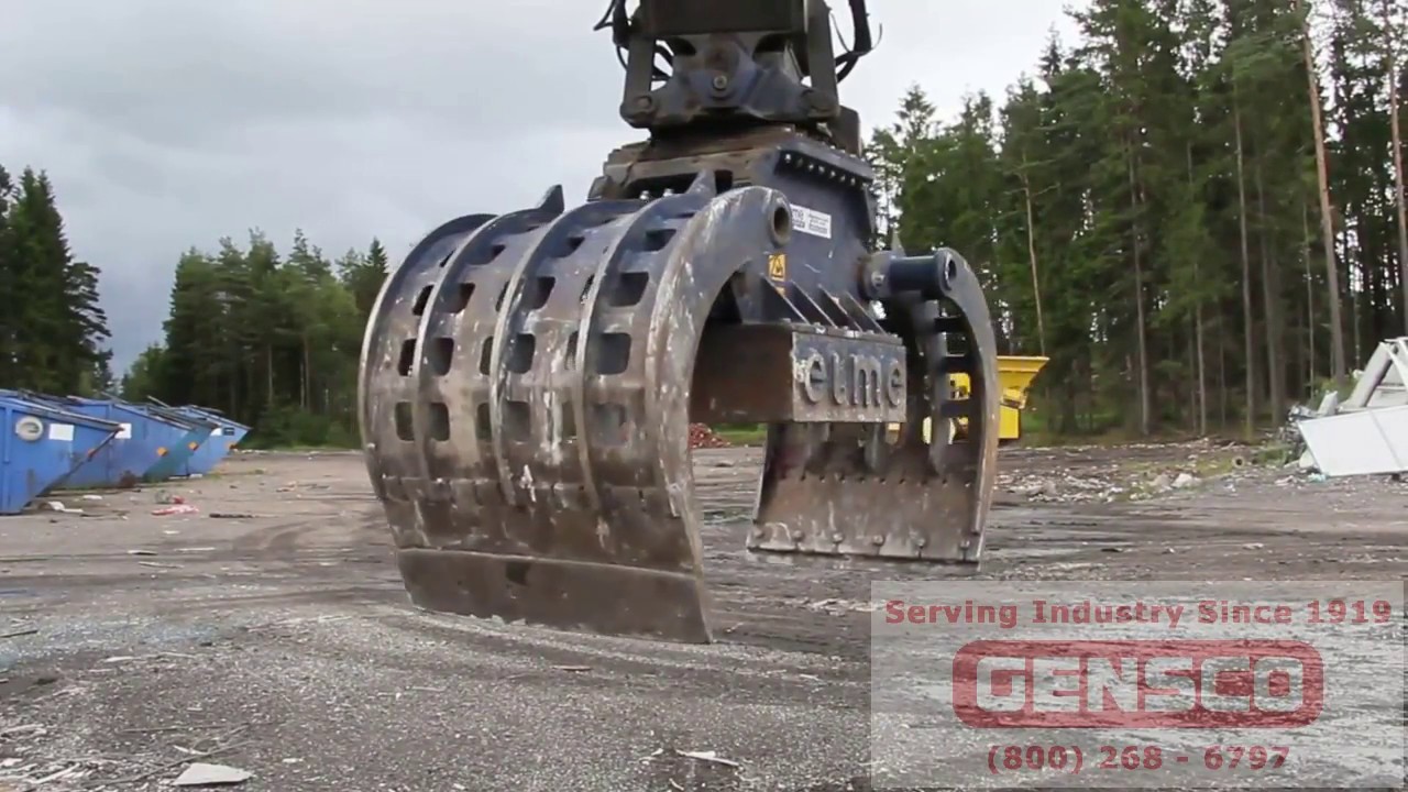 Gensco Demolition & Waste Sorting Grapple with Scrap Magnet