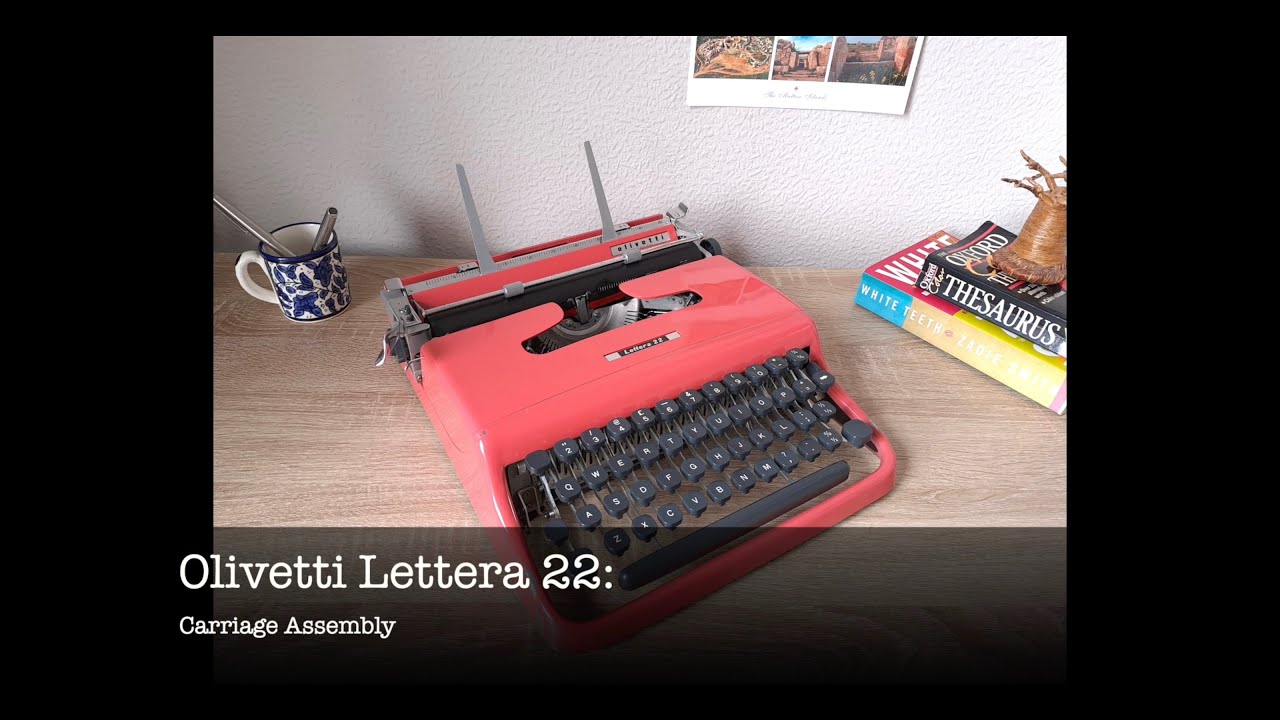 Olivetti Lettera 22 Typewriter Carriage Reassembly