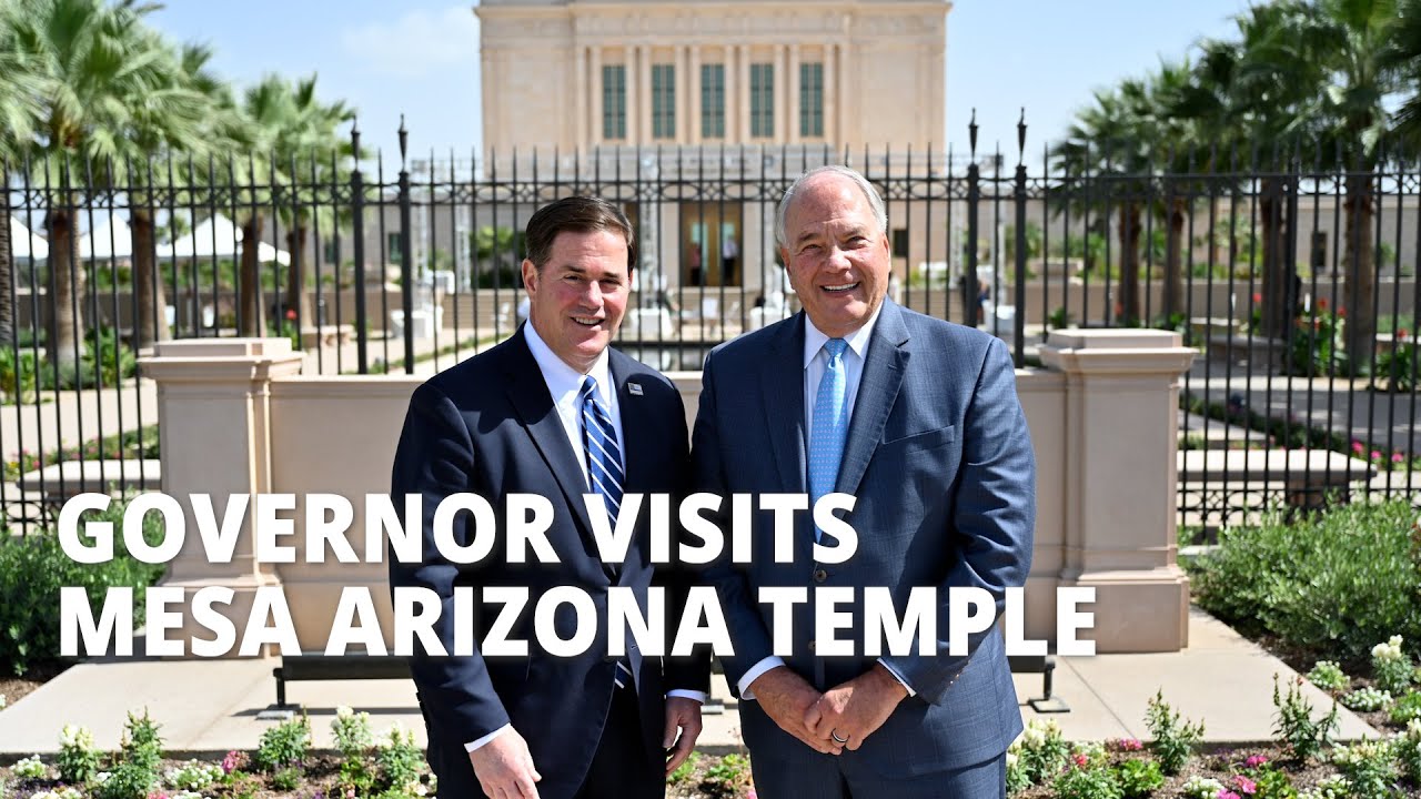 Arizona Governor Visits Mesa Arizona Temple