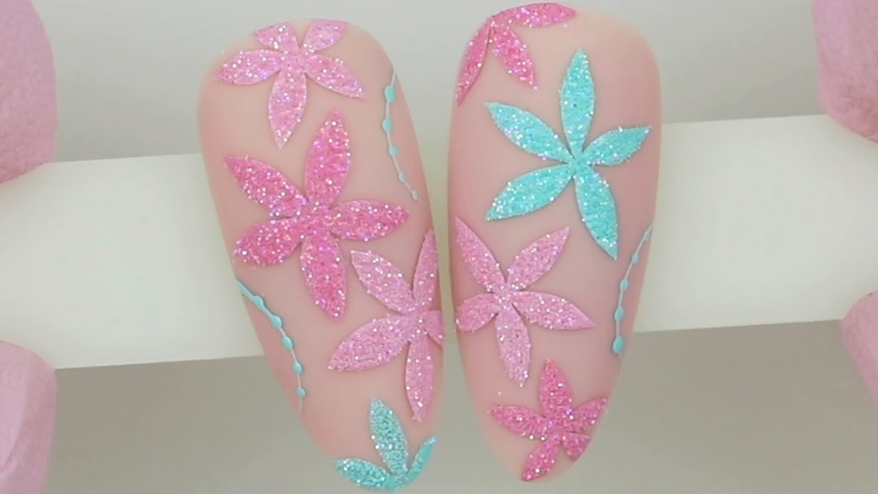 Uñas efecto Azúcar para Primavera 💅🏼✨ Nail Art
