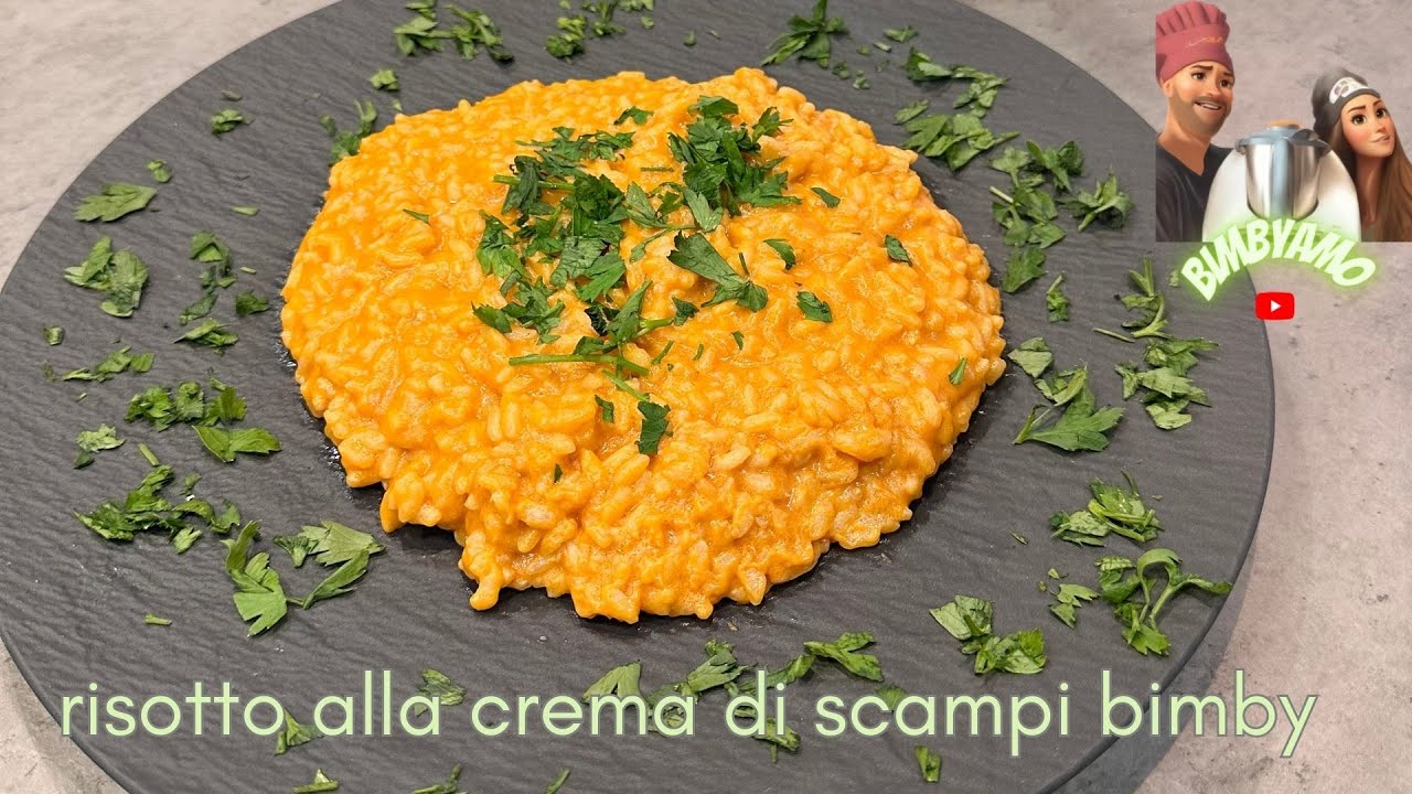 Risotto alla crema di scampi BIMBY TM6,spettacolare,come al ristorante!