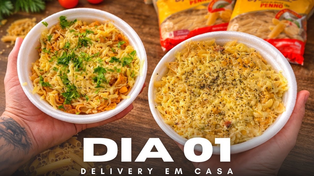 Primeiro dia vendendo macarrão no delivery em casa
