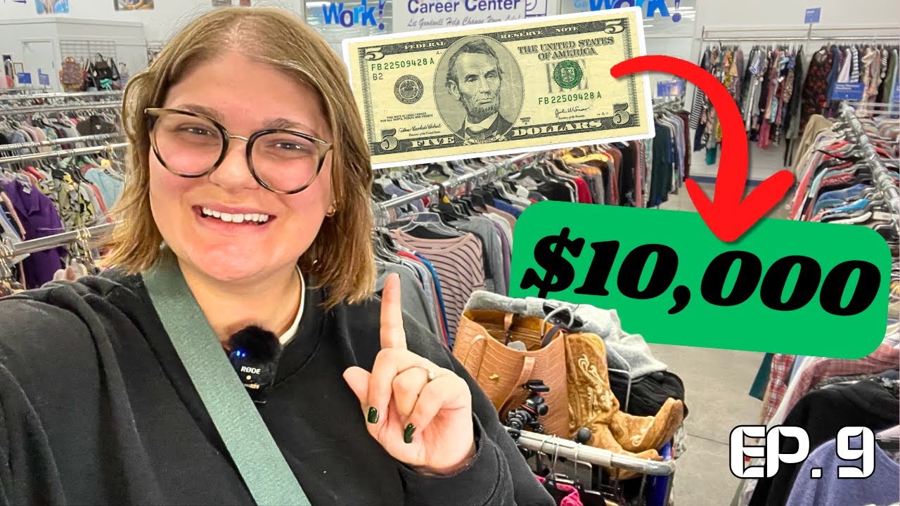 DAY 9 OF TURNING $5 INTO $10,000 BY THRIFTING