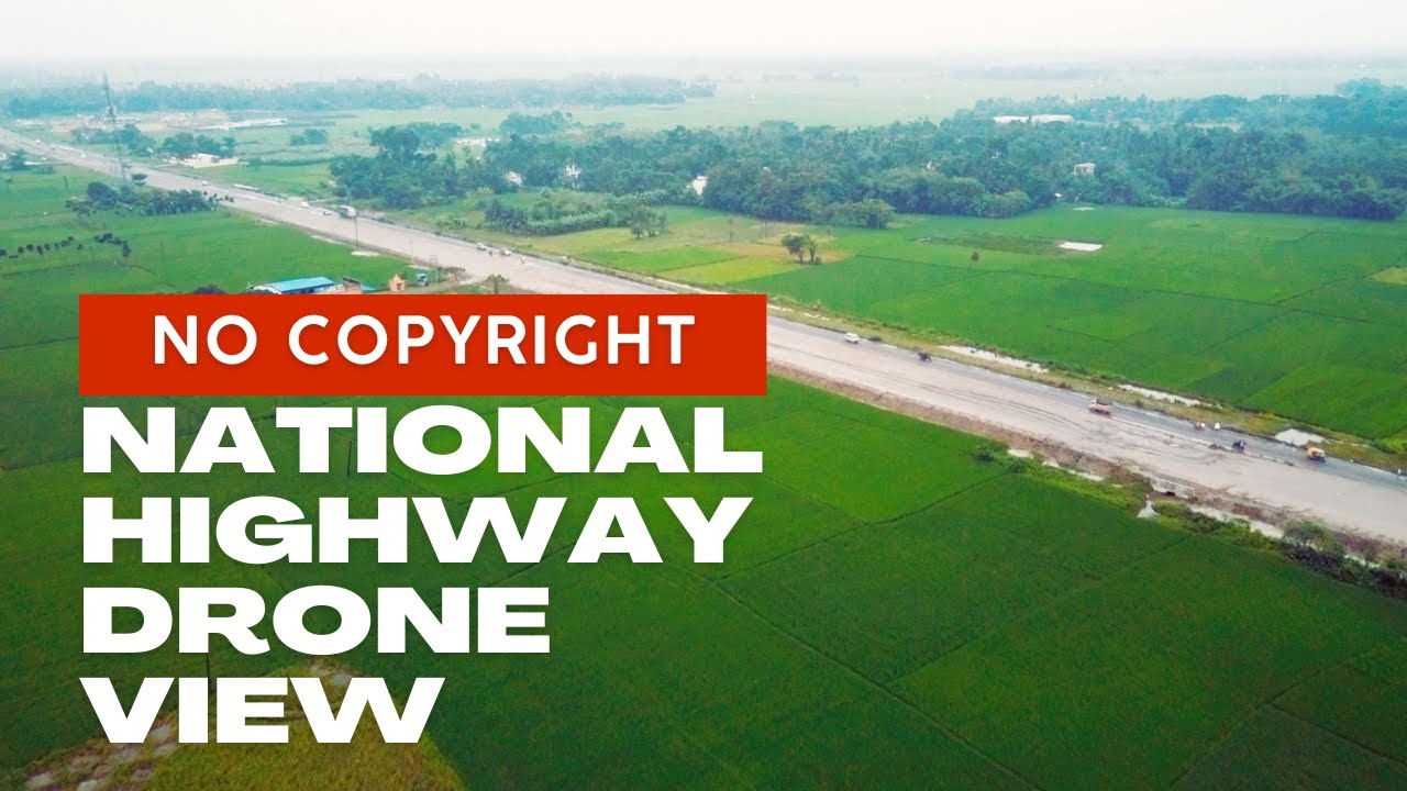 National Highway No. 12 Drone View II Simurali Panchpota - Indian Village Drone Shot II No Copyright