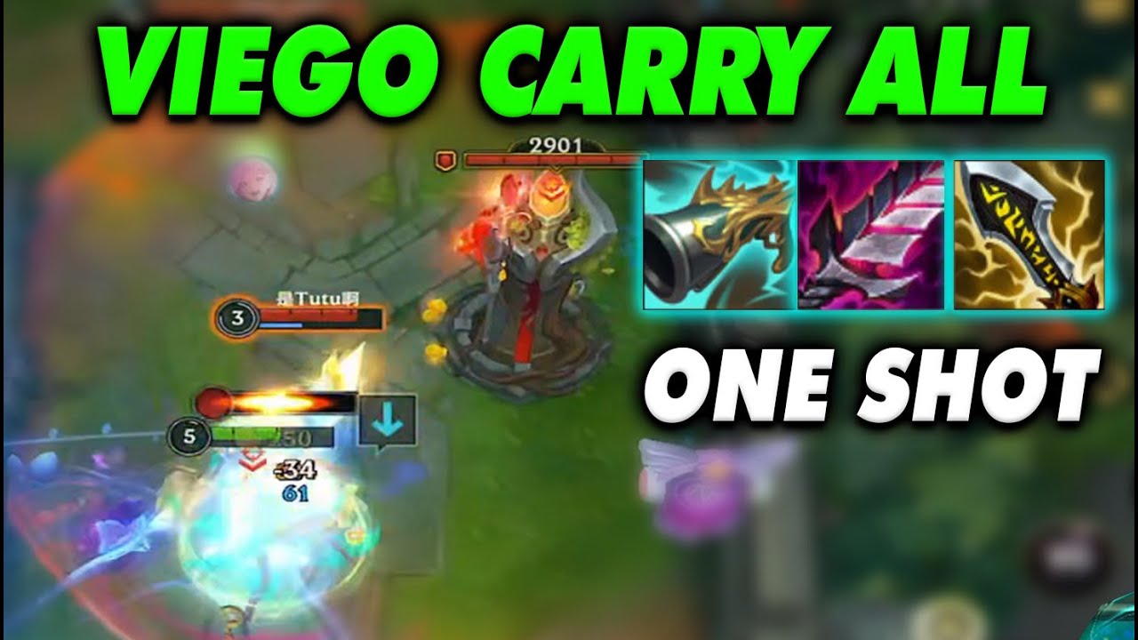 Viego ONE SHOT Build - Broken Champ to Carry Early New Season | 4 High Elo Wild Rift China Games
