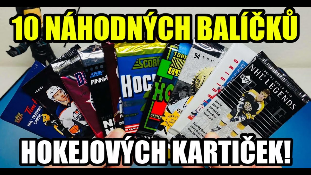 NHL Legends! 🔥 10 NÁHODNÝCH BALÍČKŮ Hokejových Kartiček! Hokejové karty NHL! Pack break!