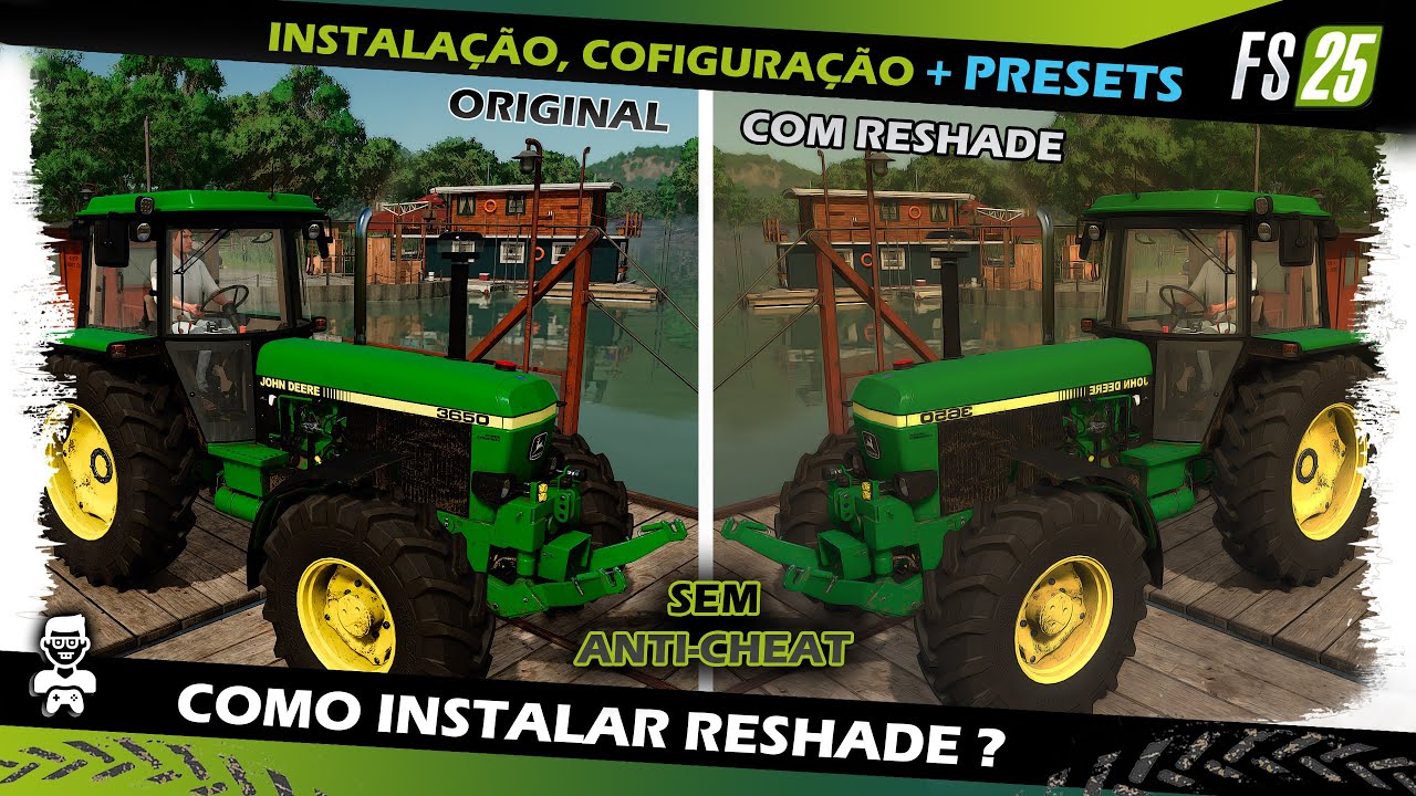 Como Instalar Reshade no FS25 | Como configurar o Reshade | Presets para Reshade | Preset para FS25