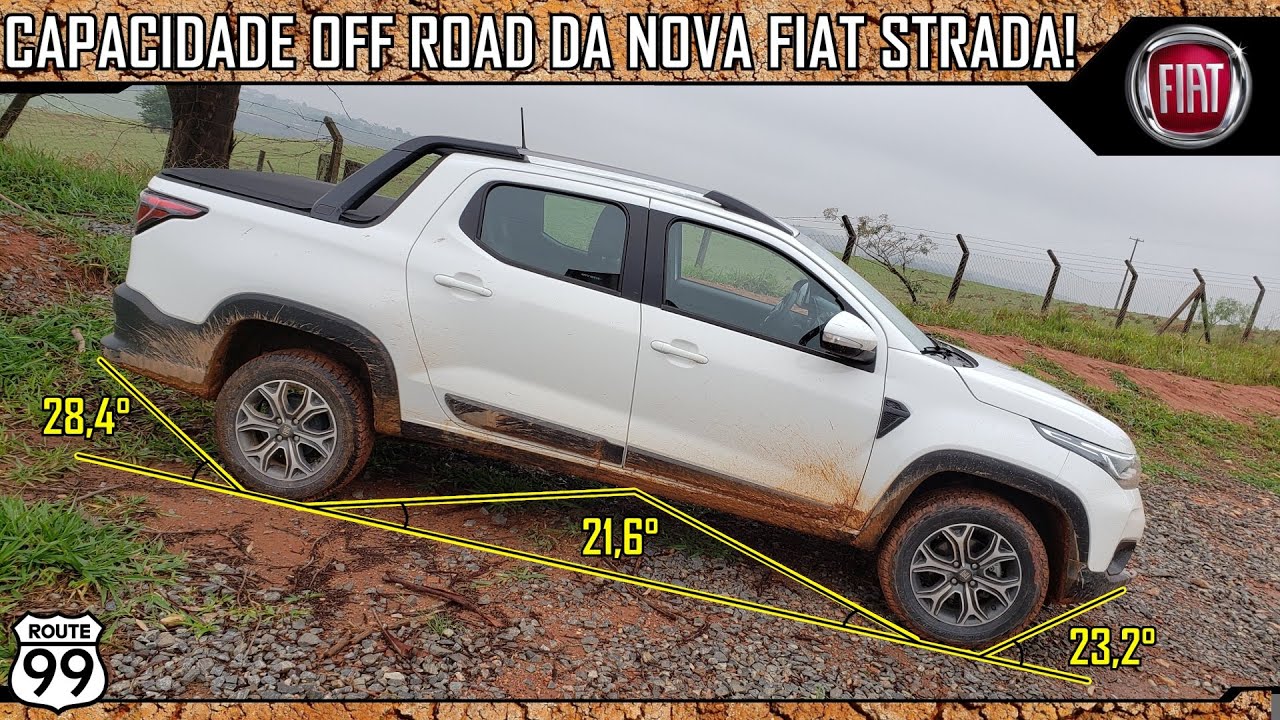 NOVA FIAT STRADA CD NO TESTE DE CAPACIDADE FORA DE ESTRADA | CANAL ROUTE 99