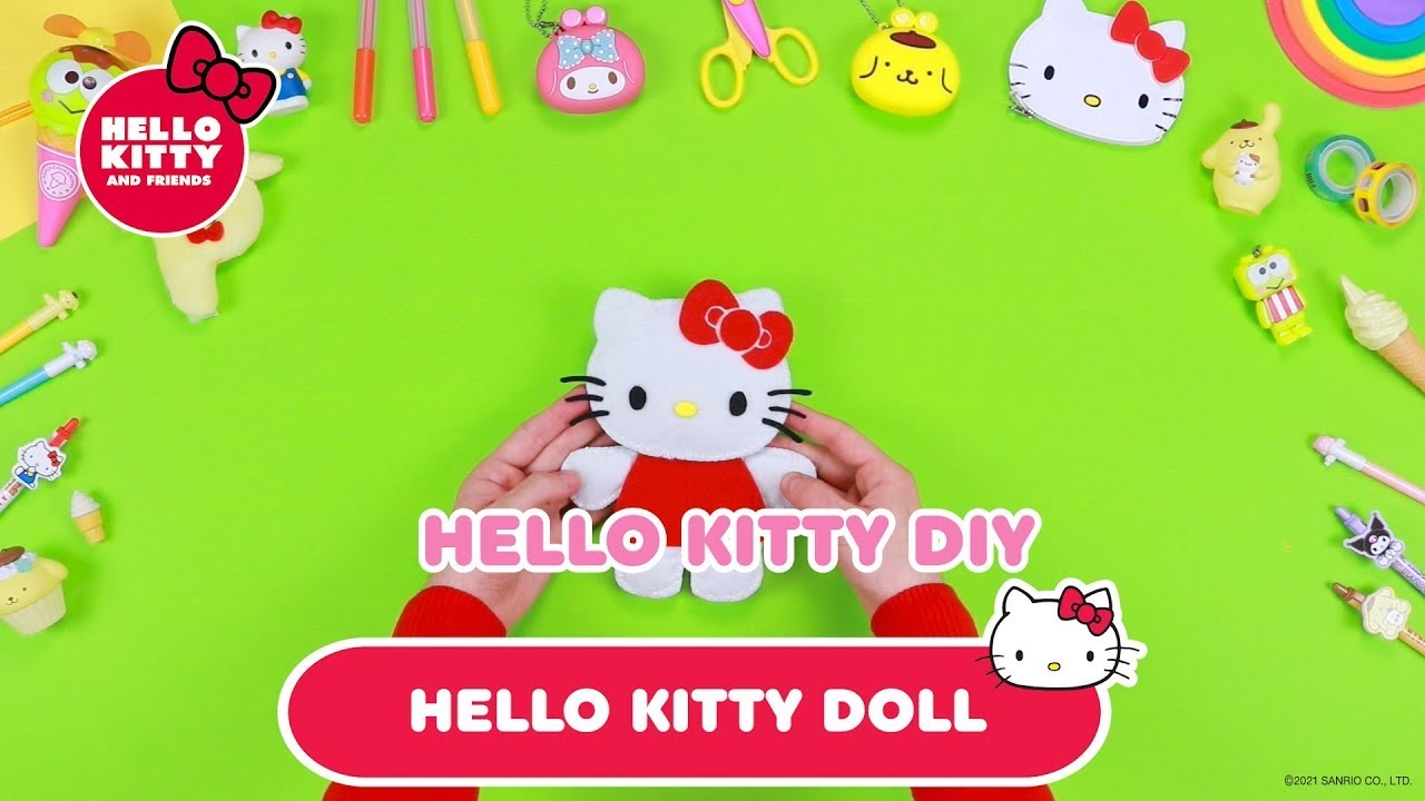 Make a Hello Kitty Felt Doll! | Hello Kitty DIY