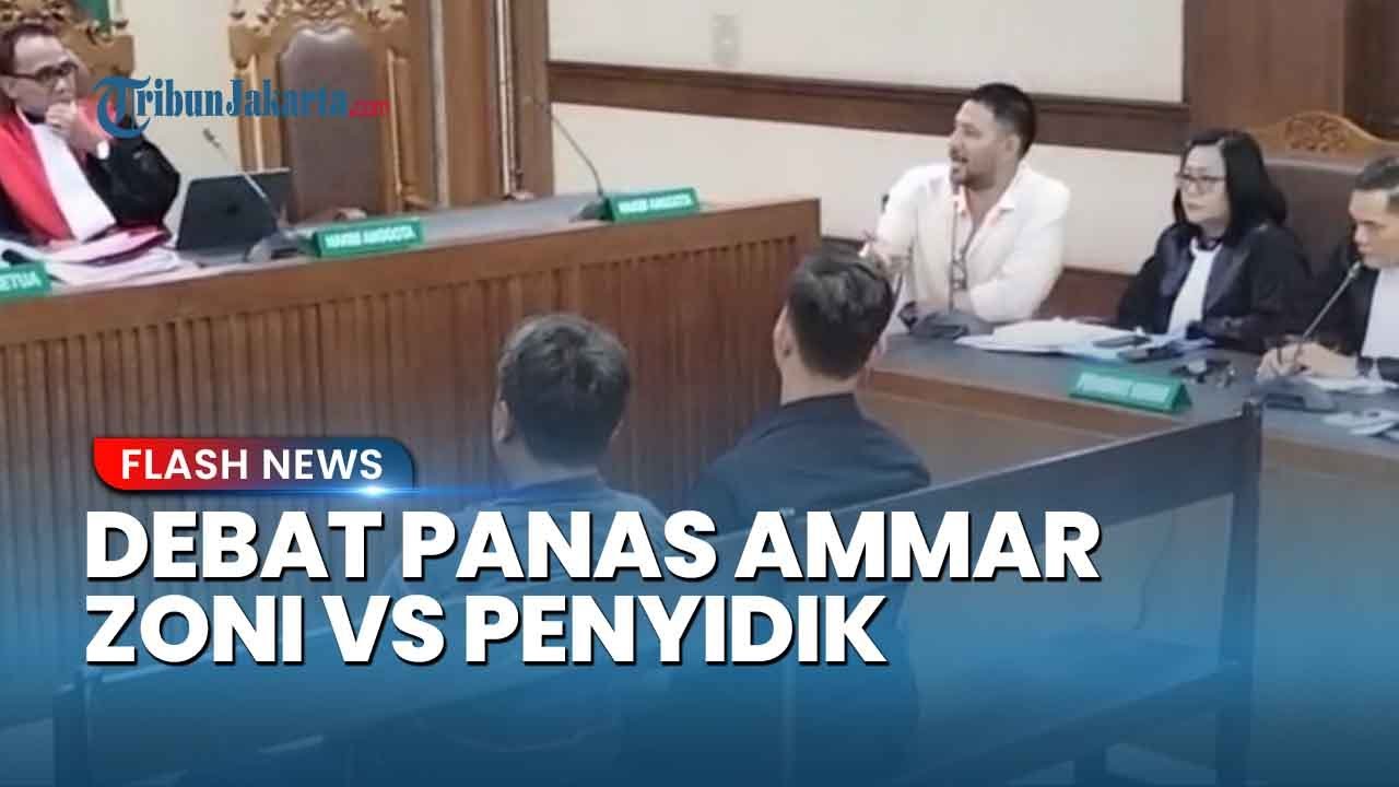FULL DEBAT PANAS! Ammar Zoni vs Penyidik di Sidang Kasus Pemerasan dan Kekerasan di Rutan