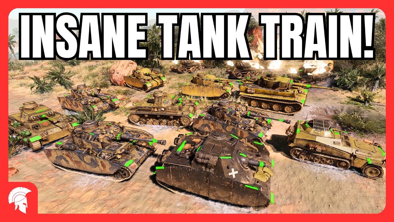 You can´t STOP the INSANE TANK TRAIN!!!!!!!!!!! - 4vs4 - Wehrmacht - Company of Heroes 3