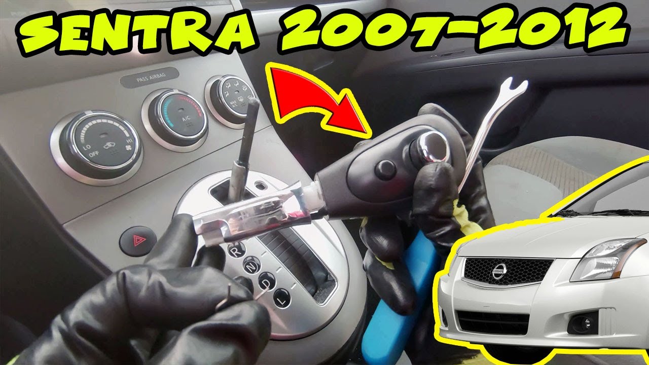 How To Remove the Automatic Shifter Knob of a Nissan Sentra 2007 2008 2009 2010 2011 2012