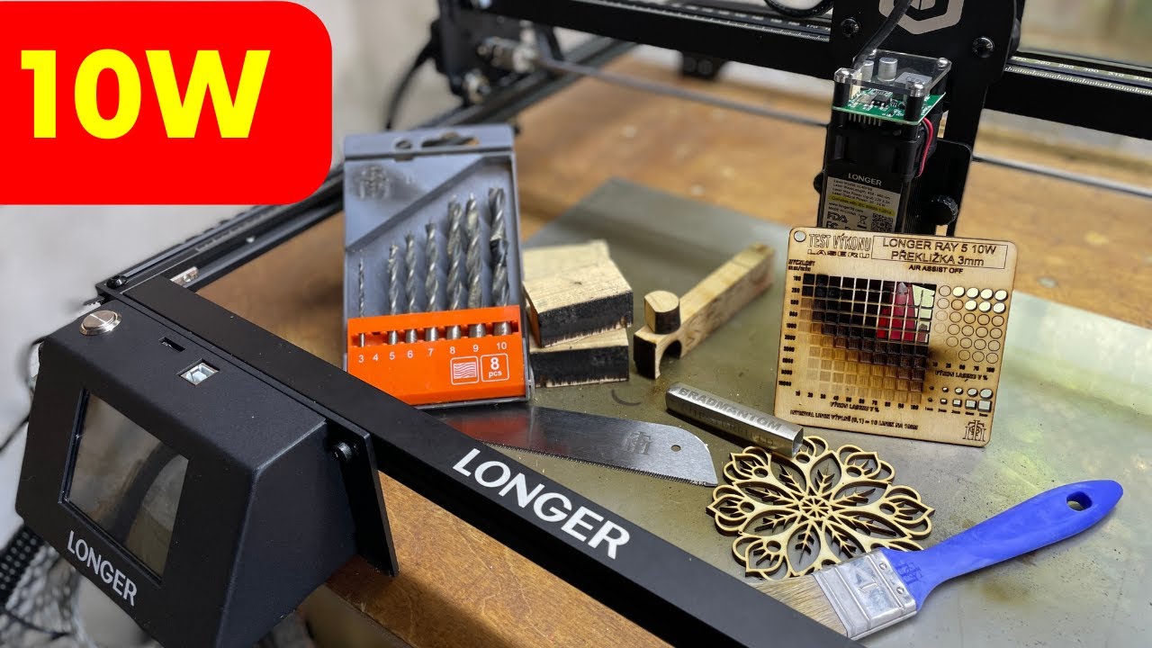 Longer Ray 5 10W Laserová gravírovačka + pro vás test ke stažení