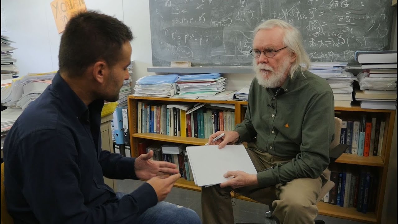 John Ellis explica la Supersimetría con un dibujo