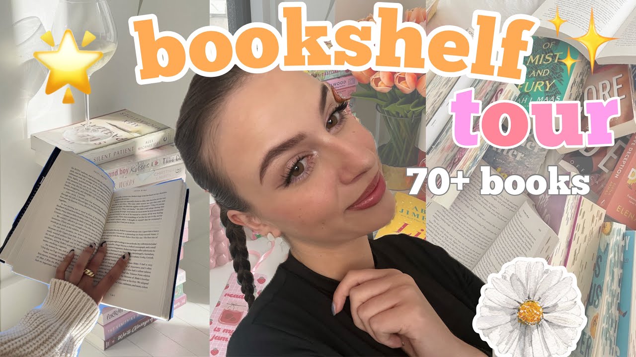 BOOKSHELF TOUR ~ moje sbírka knížek📚🎀🤍