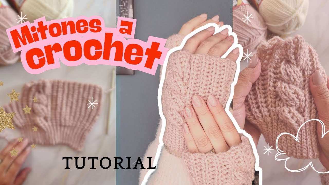 Mitones Lunua a crochet