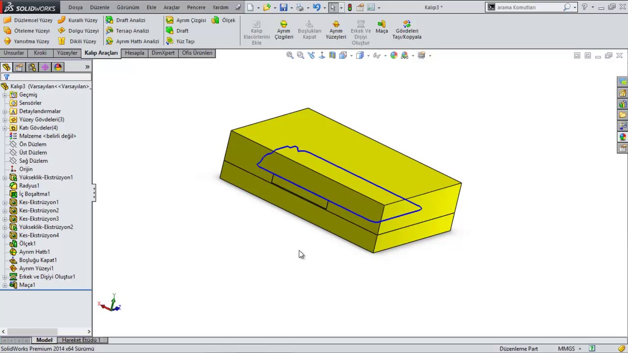 Solidworks ile Maçalı Kalıp