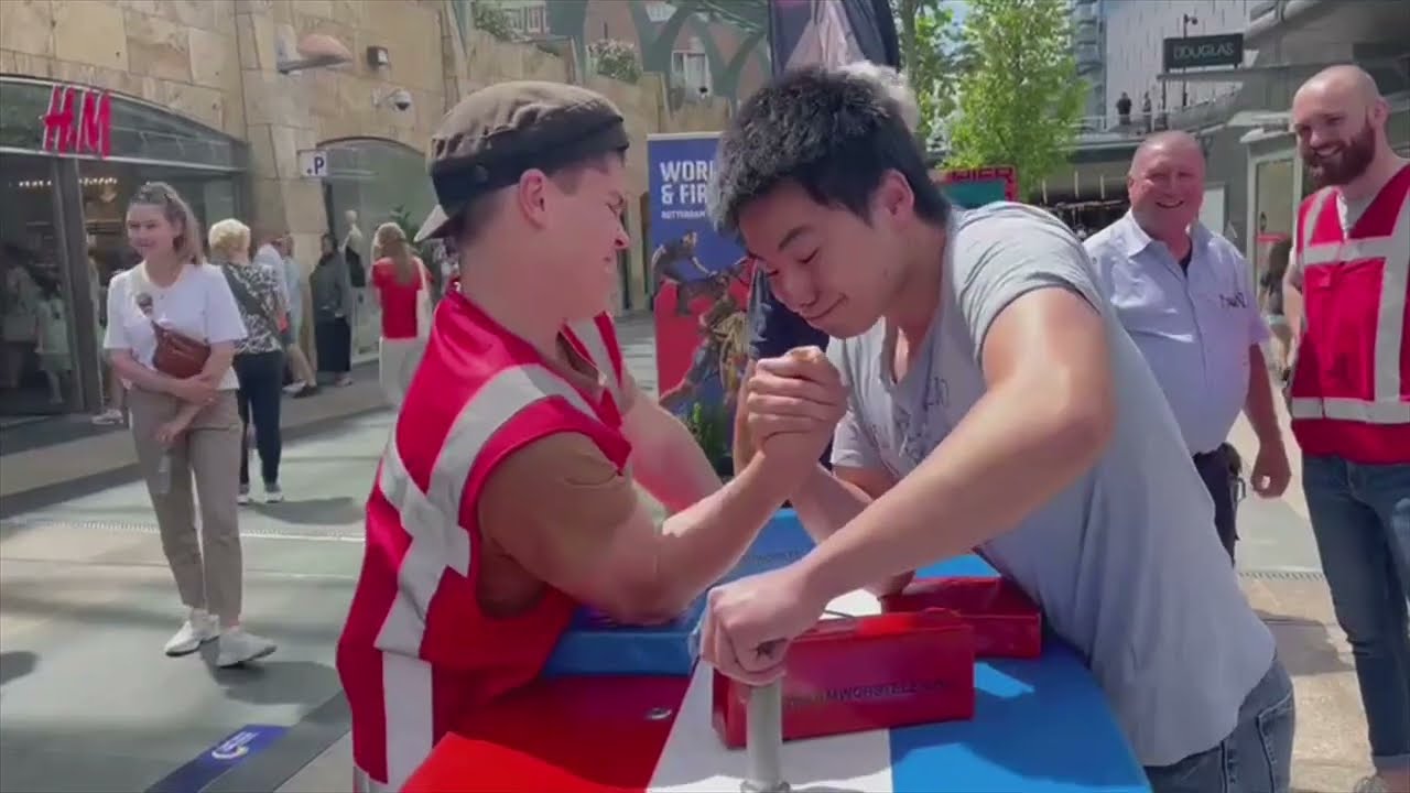 Wrist-wrestling in the heart of Rotterdam! | WPFG2022 #29