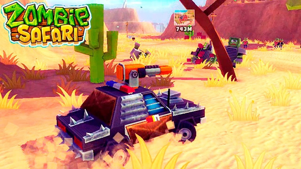 Полицейская машина ПРОТИВ ЗОМБИ zombie safari #4 ВИДЕО про машинки VIDEOS games