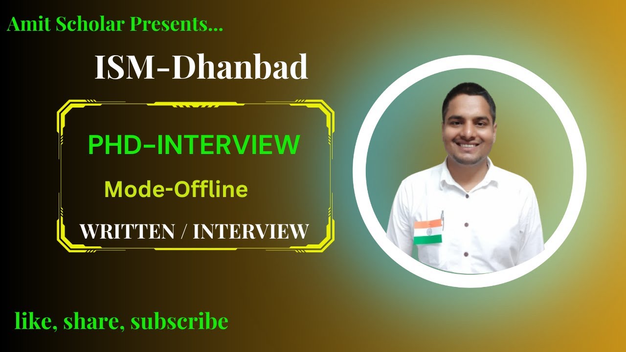 ISM DHANBAD| IIT-Guwahati | NIT Trichy | PhD interview 😎