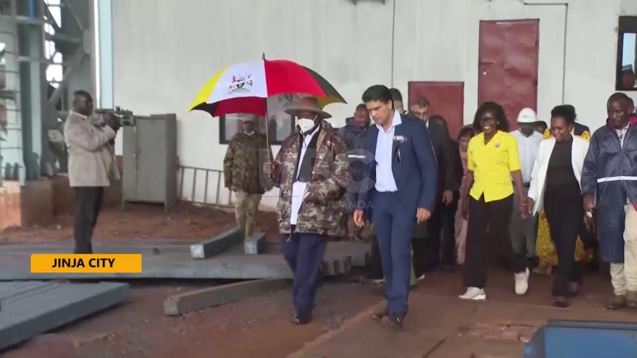 The ban on exportation of raw materials still stands, Museveni commissions Agi steel plant in Jinja