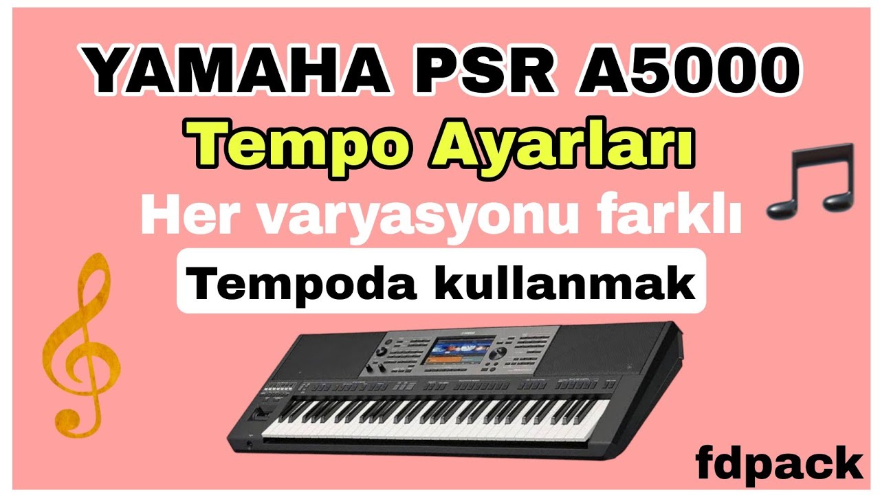 YAMAHA PSR A5000 | Her varyasyonu ayrı tempoda kayd etme ve kullanma #yamaha #psra5000 #genos