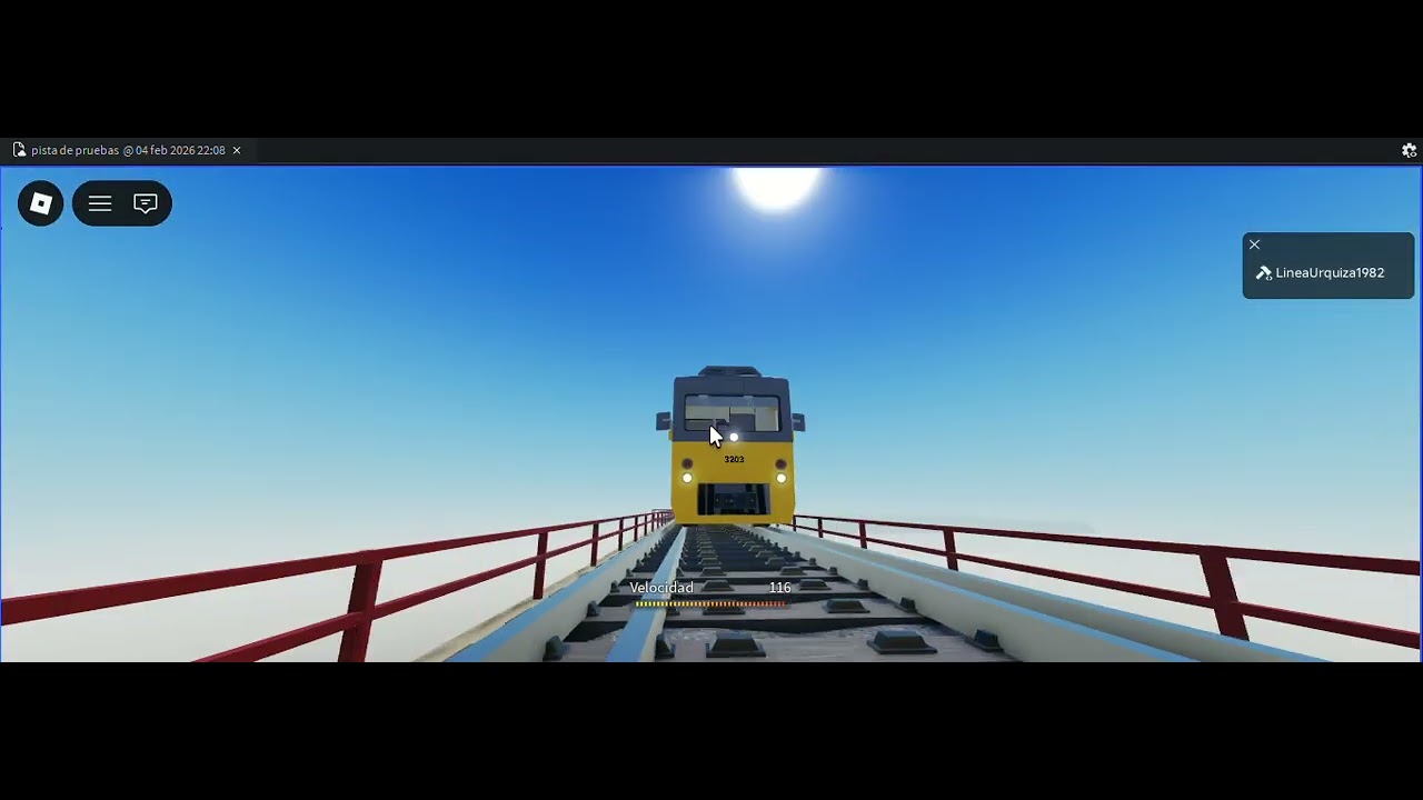 Pruebas Ferroviarias en el Puente zarate Brazo Largo ROBLOX F.C Urquiza Mesopotámico