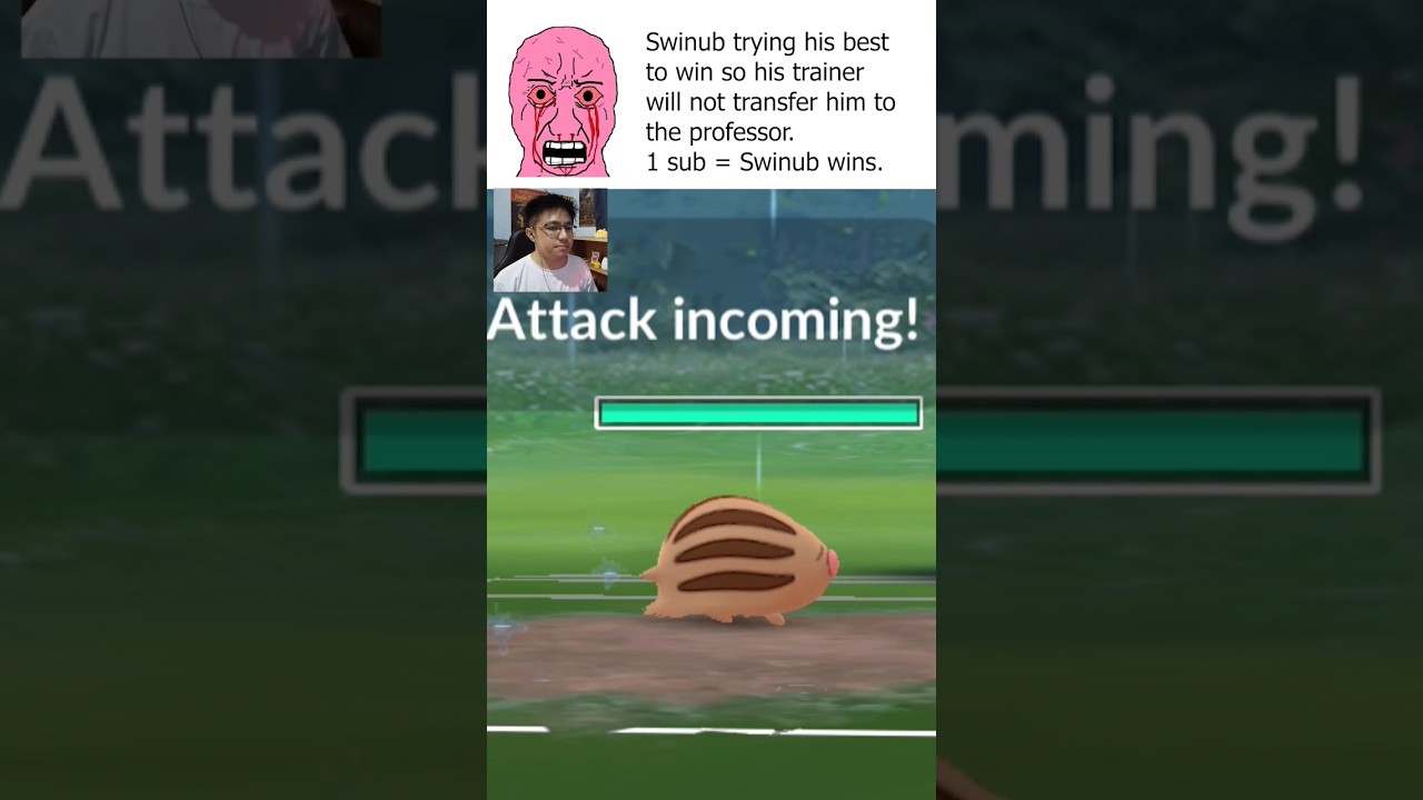Swinub trying his best