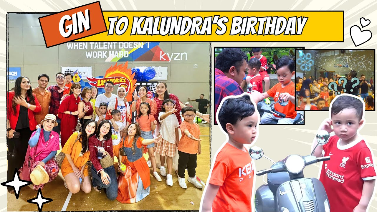 GIN KETEMU AA CIPUNG DI BIRTHDAY KAK KALUNDRA'S  - AG VLOG - Adiez, Gilang, Gin