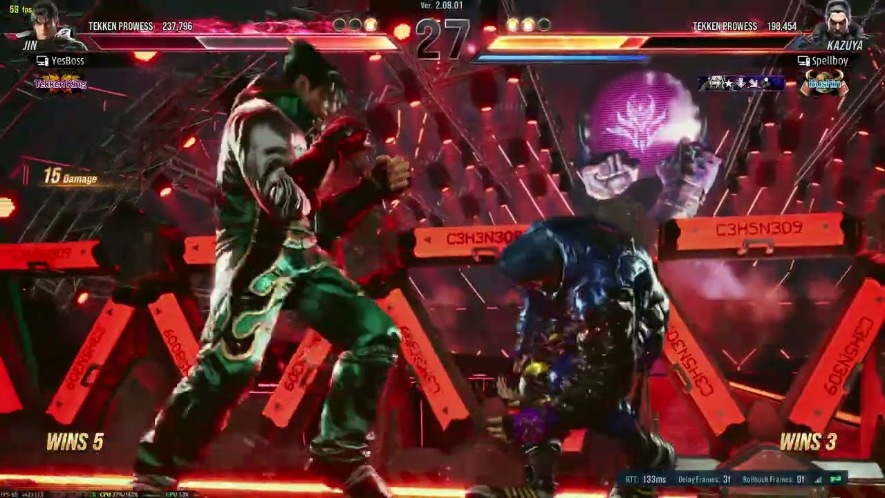 JIN vs KAZUYA | Tekken 8 Rank Season 2 ( ULTRA GRAPHICS )