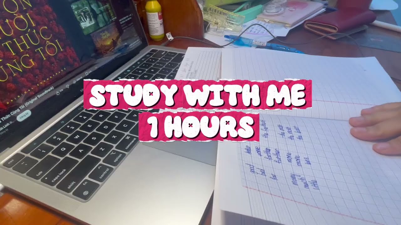 [DAY 1] STUDY WITH ME 1 HOUR | nockhongcoc