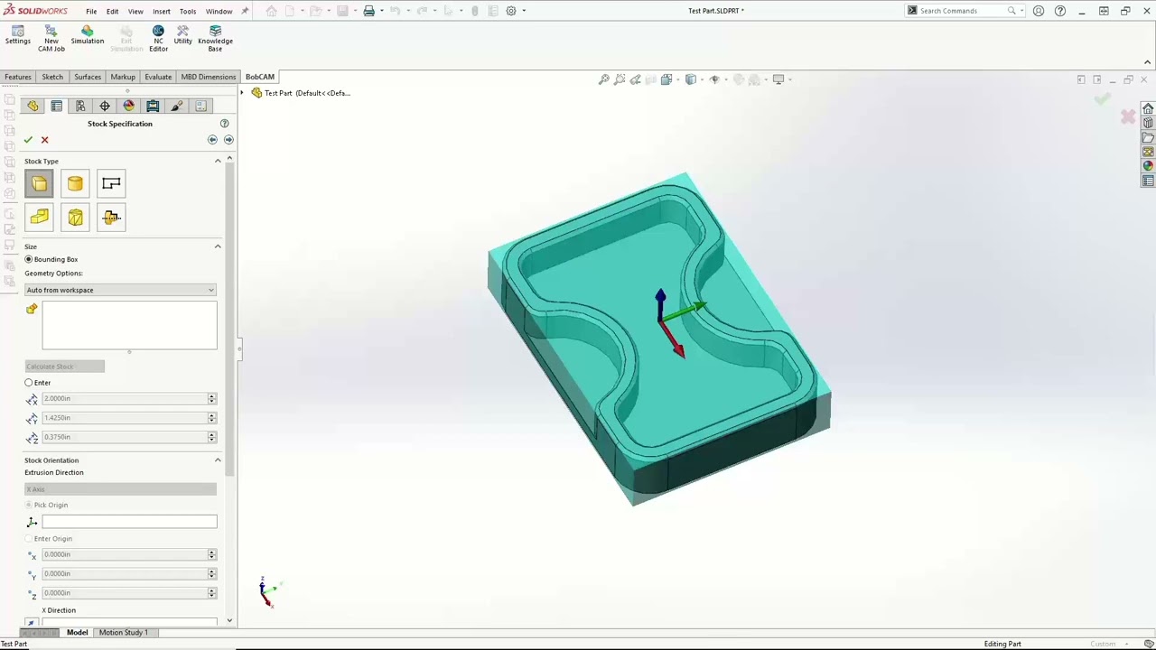 BobCAM V9 for SOLIDWORKS - Mill