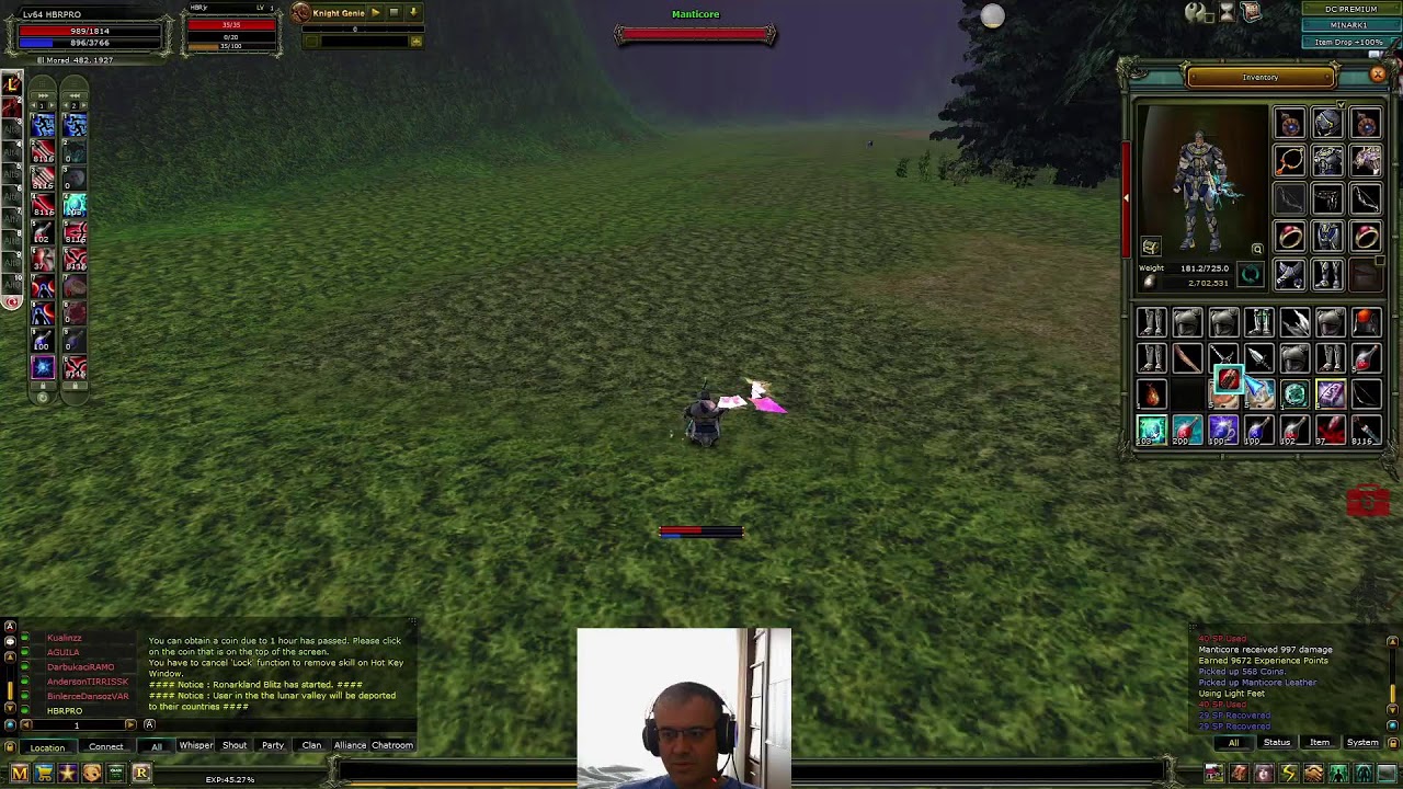 Lvl 64'den devam- biraz görev, biraz farm- Sıfırdan Takılmaca Minark #8