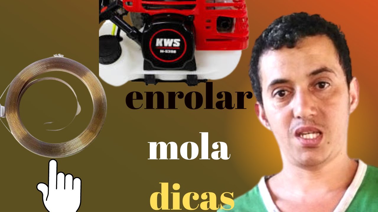 Como enrolar mola recuo de partida roçadeira importadas