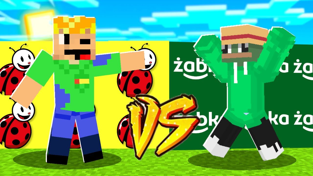 BIEDRONKA vs ŻABKA - MINECRAFT CHALLENGE | BAZA vs BAZA MATRUNER