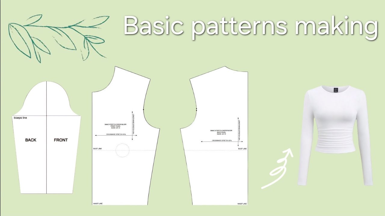 How to Draft a Basic Bodice Pattern | Sewing Tutorial for Beginners