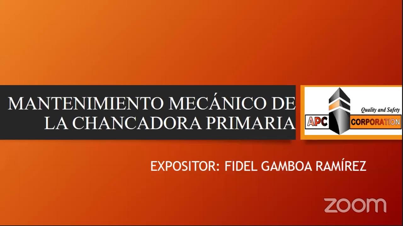 Mantenimiento mecánico de chancadora primaria