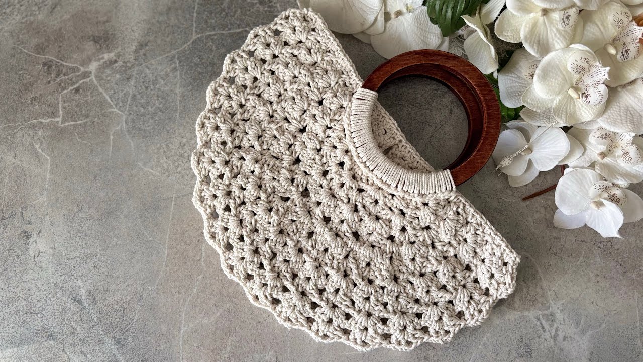 How to Make a Fan Handbag with Cotton Macrame Rope