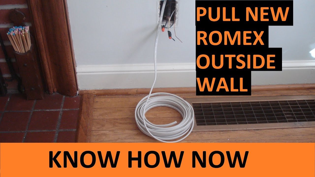 Replace Old Wiring in House With Romex - Outside Wall