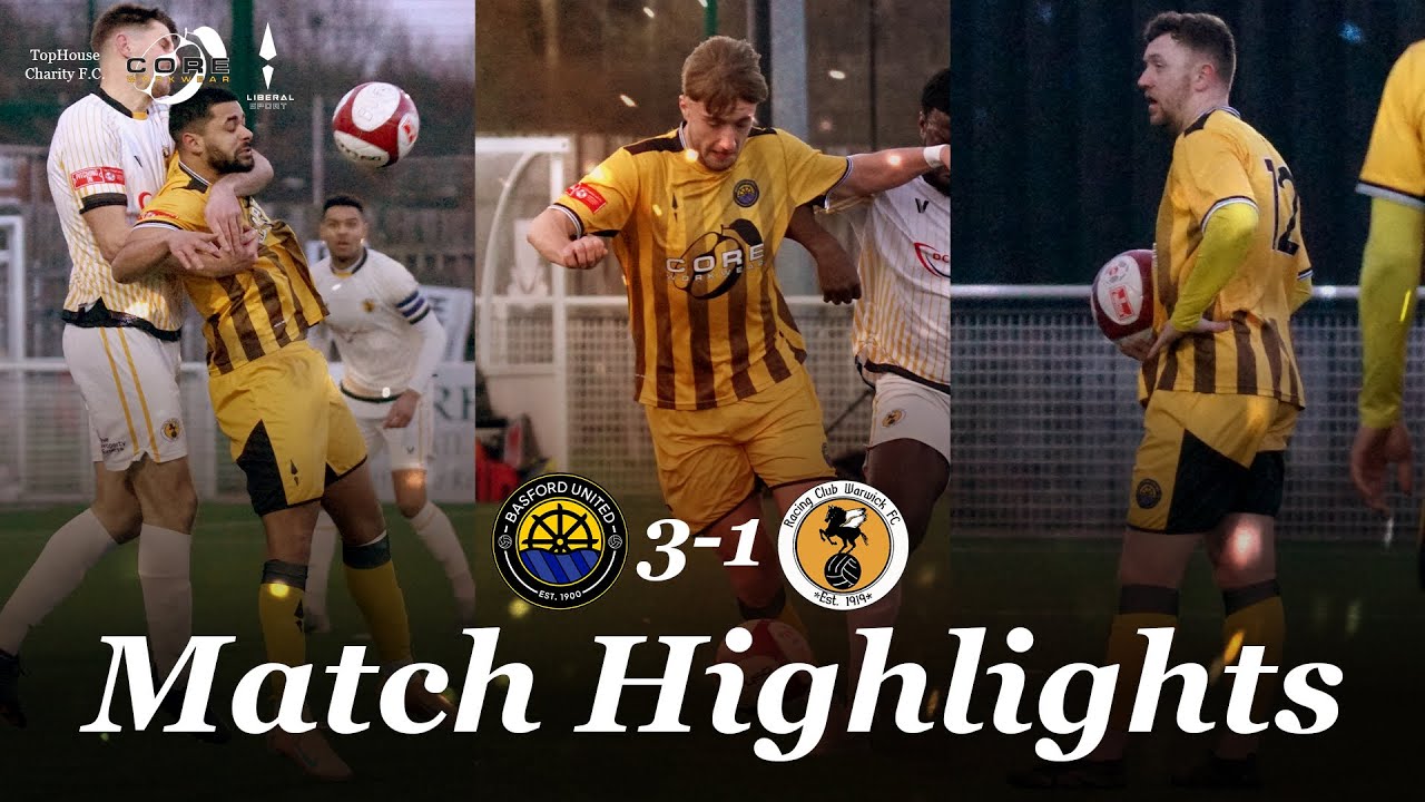 HIGHLIGHTS - Basford United 3-1 Racing Club Warwick - 24/01/2026