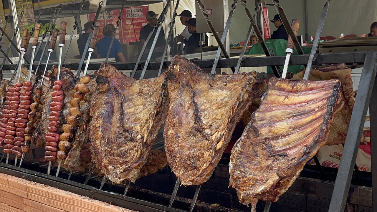 NO RODEIO INTERNACIONAL DA VACARIA 2024 MOSTRAMOS UM CHURRASCO DE COSTELA