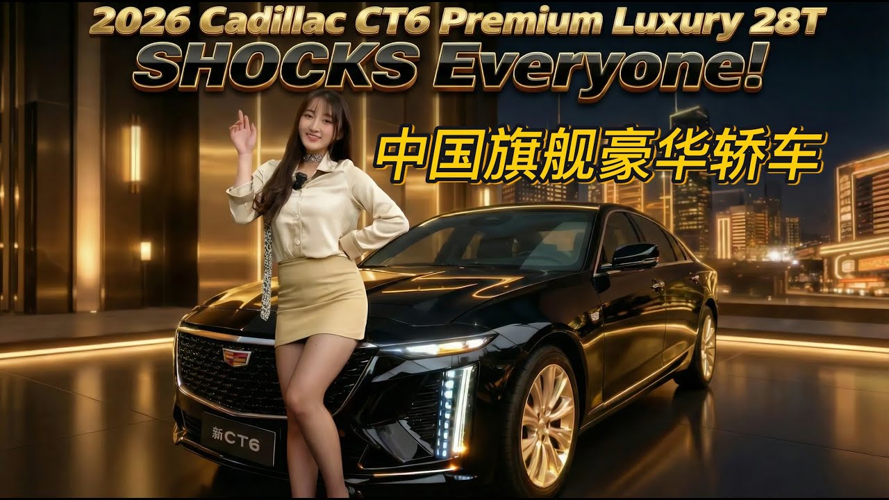 2026 Cadillac CT6 28T Premium Luxury Walkaround – Exterior, Interior & Specs Detailed